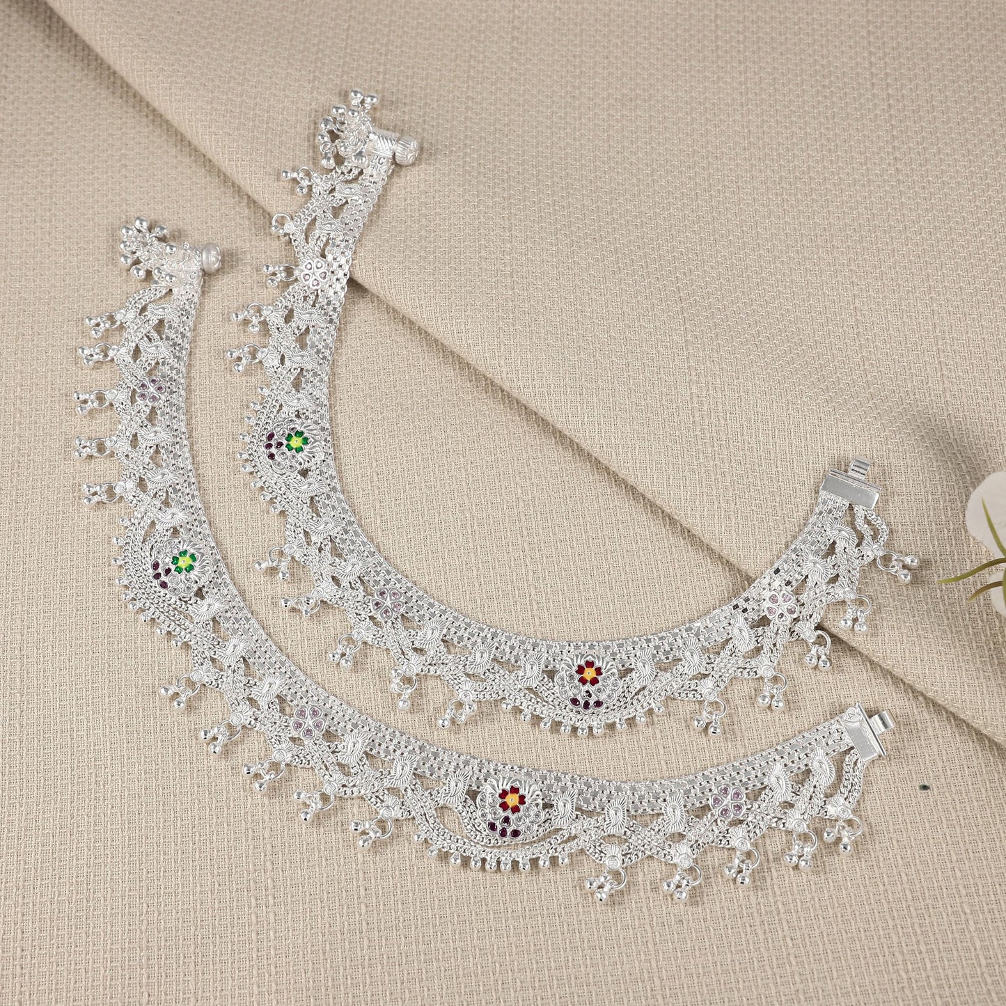 Riya Silver Anklets