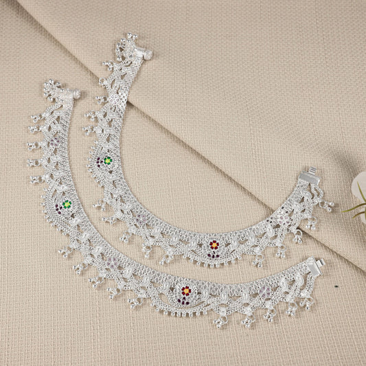 Riya Silver Anklets