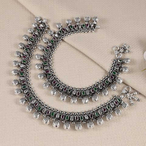 Pranjal Divya Ghungroo Silver Anklets