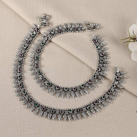 Taara Silver Anklets