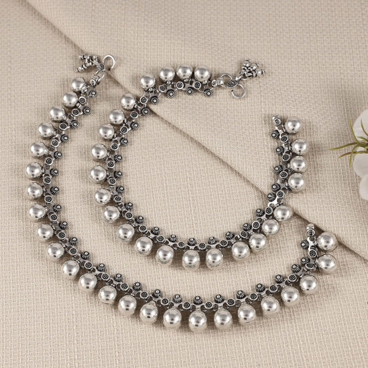 Apurva Silver Anklets