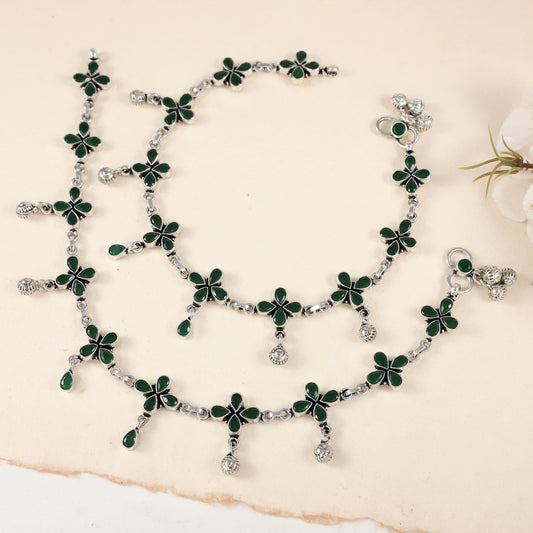 Aahnana Silver Anklets