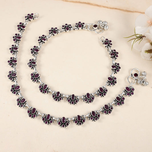 Sneha Silver Anklets
