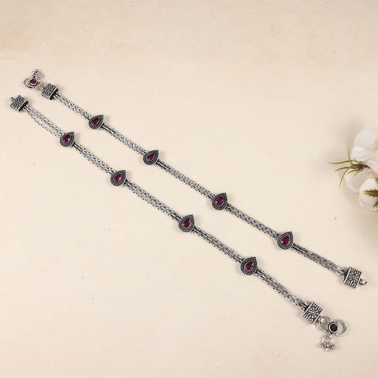 Aakanksha Silver Anklets