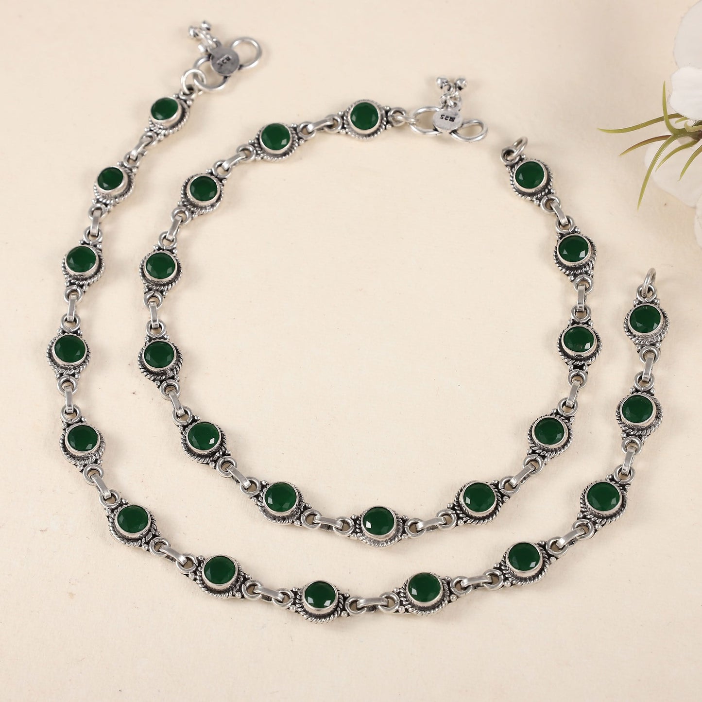 Joya Silver Anklets