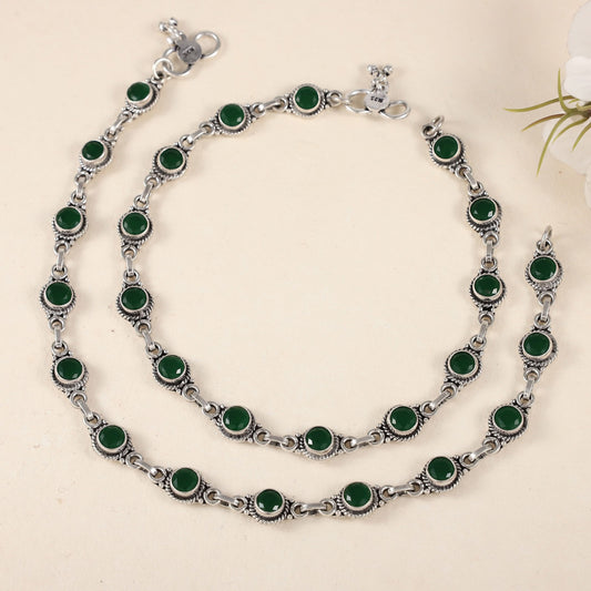 Joya Silver Anklets