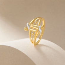Gauri Aurexa Geometric Gold Ring