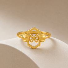 Shanaya Floral Glow Gold Ring