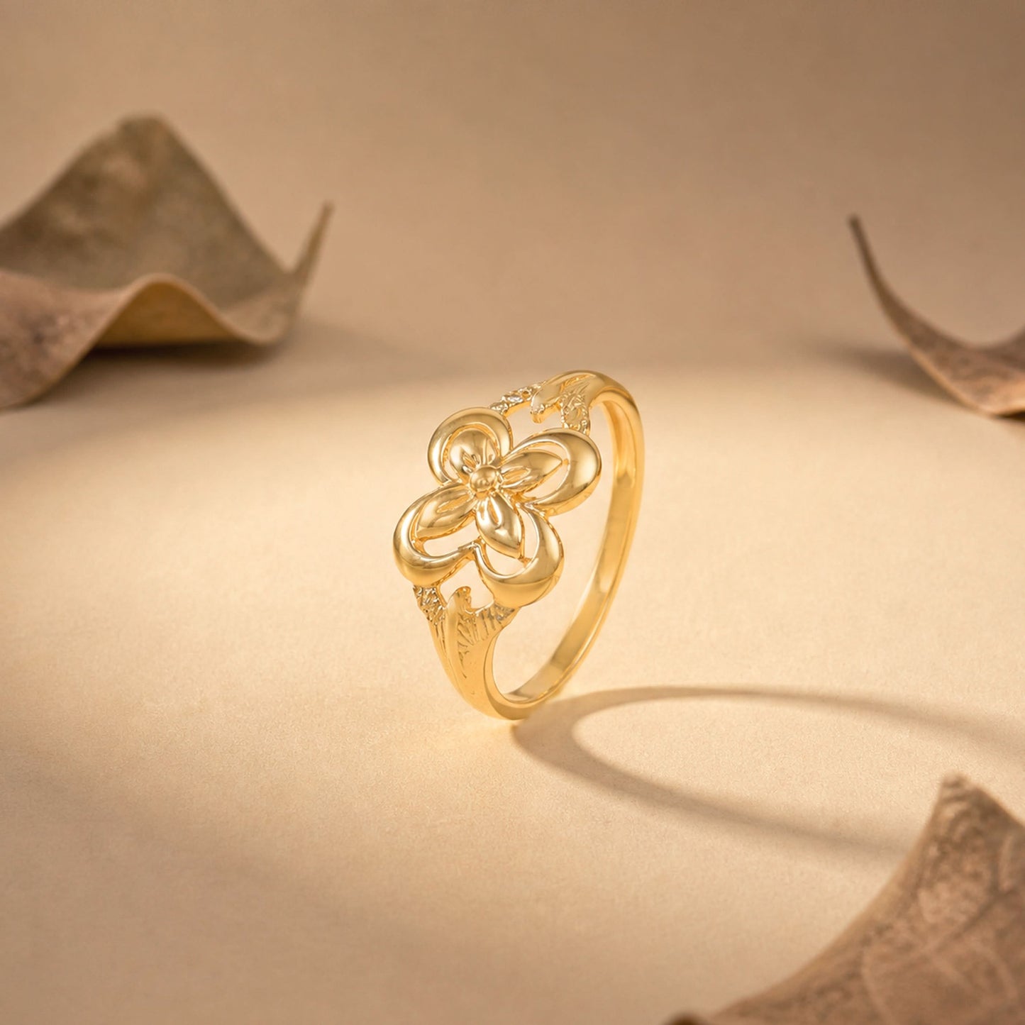 Harshita Florina Bloom Gold Ring