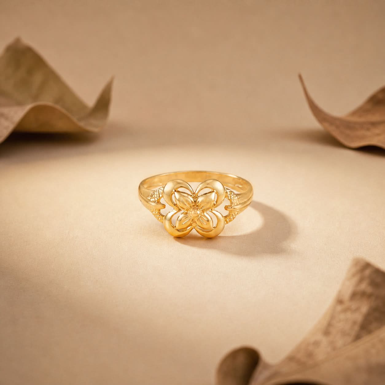 Harshita Florina Bloom Gold Ring