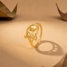 Khushi Rosavelle Heart Bloom Gold Ring