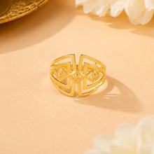 Jaya Elegant Layered Structure Gold Ring
