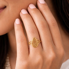 Prabha Honeydrop Gold Ring