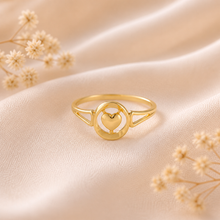 Asha Heart Glow Gold Ring
