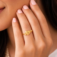 Hridaya Heart And Arrow Design Gold Ring