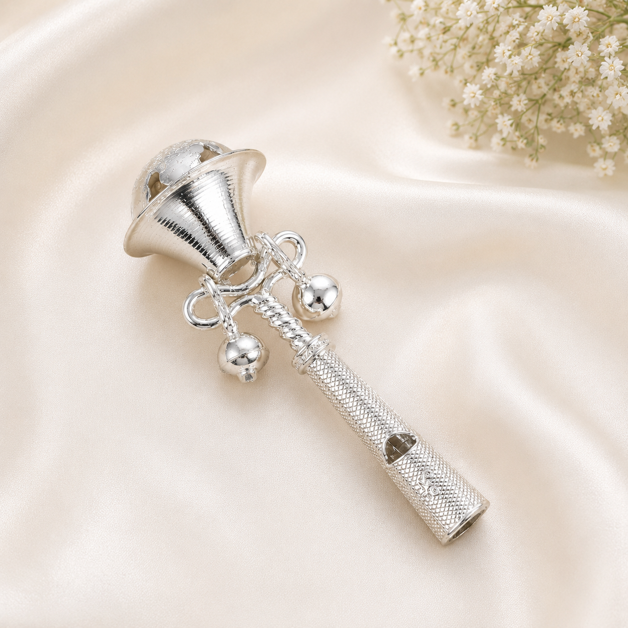 Chanchal Bells Silver Baby Rattle