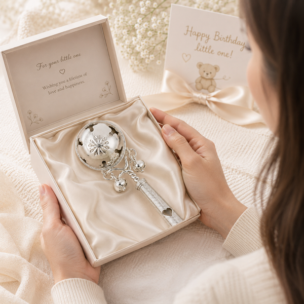 Joy Silver Baby Rattle