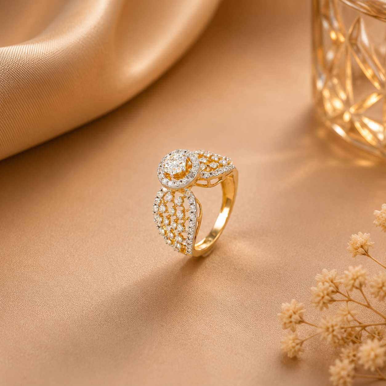 Avira Diamond Leaflet Ring