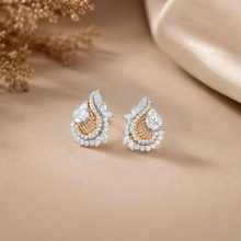 Aarinya Feather Diamond Studs