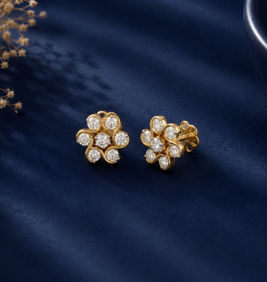 Flora Spark Diamond Studs
