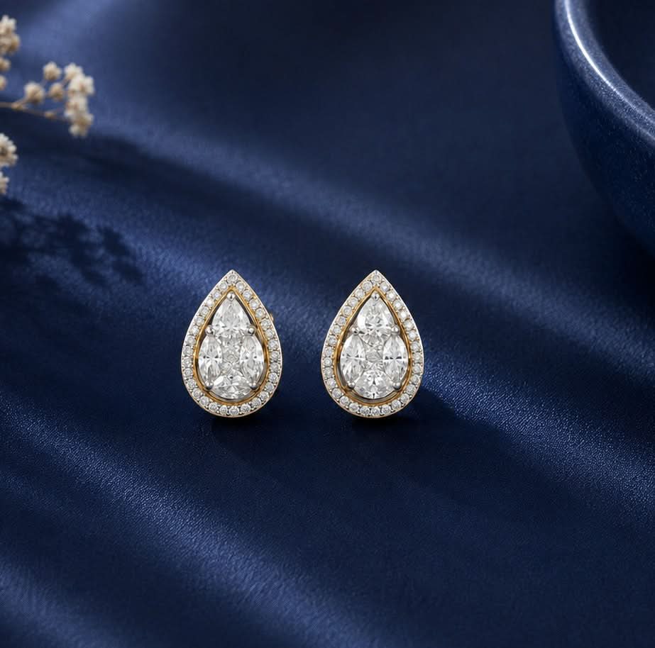 Pearl Glow Diamond Studs