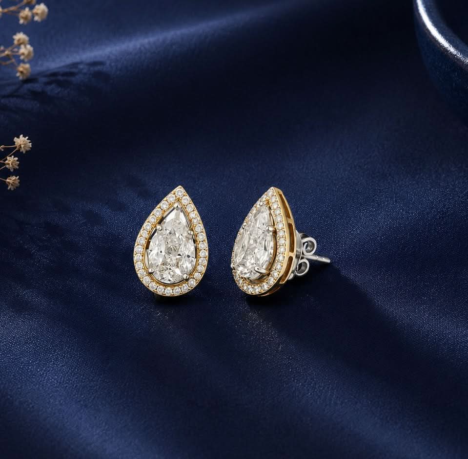 Pearl Glow Diamond Studs