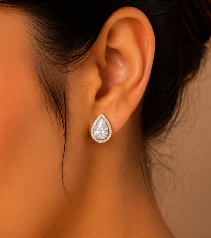 Pearl Glow Diamond Studs
