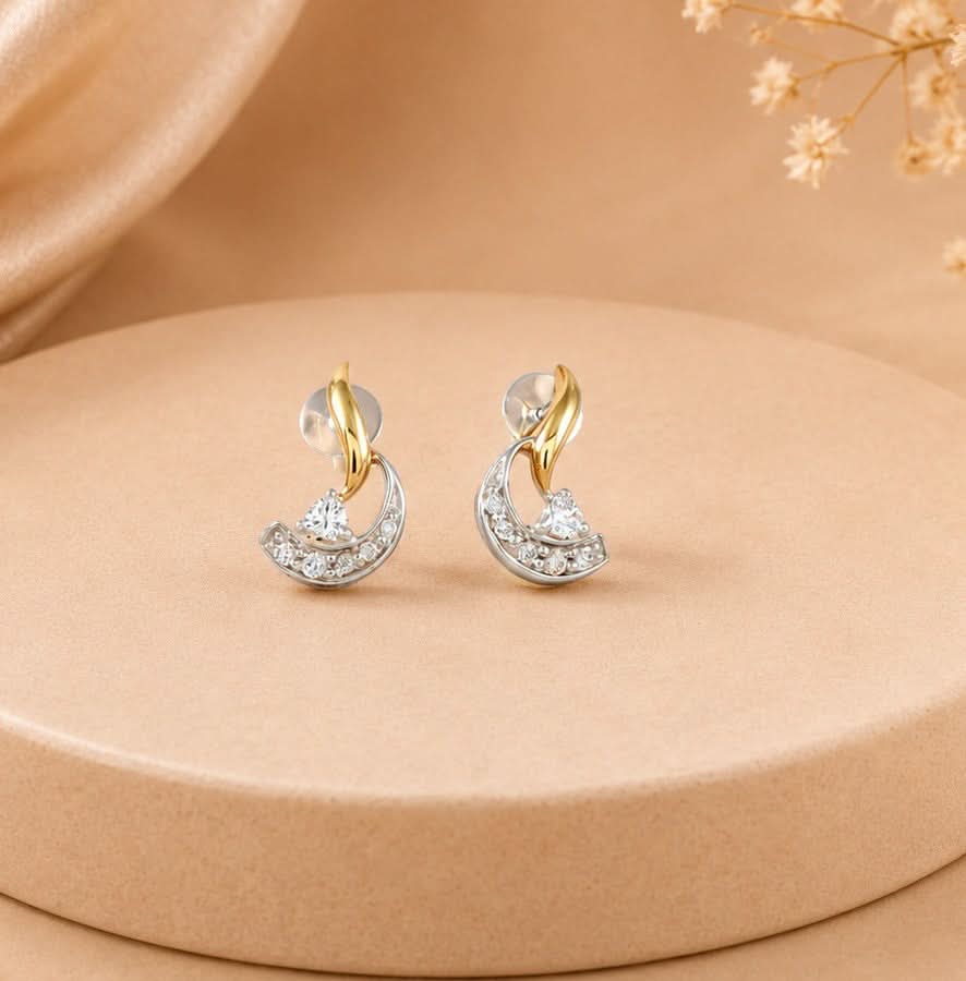 Moonlit Sparkle Diamond Studs