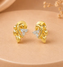 Golden Fern Diamond Earrings