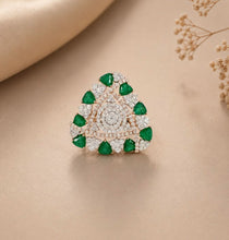 Trinity Emerald Diamond Ring