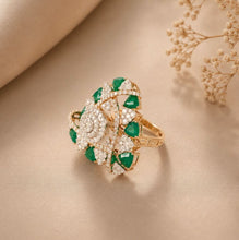 Trinity Emerald Diamond Ring