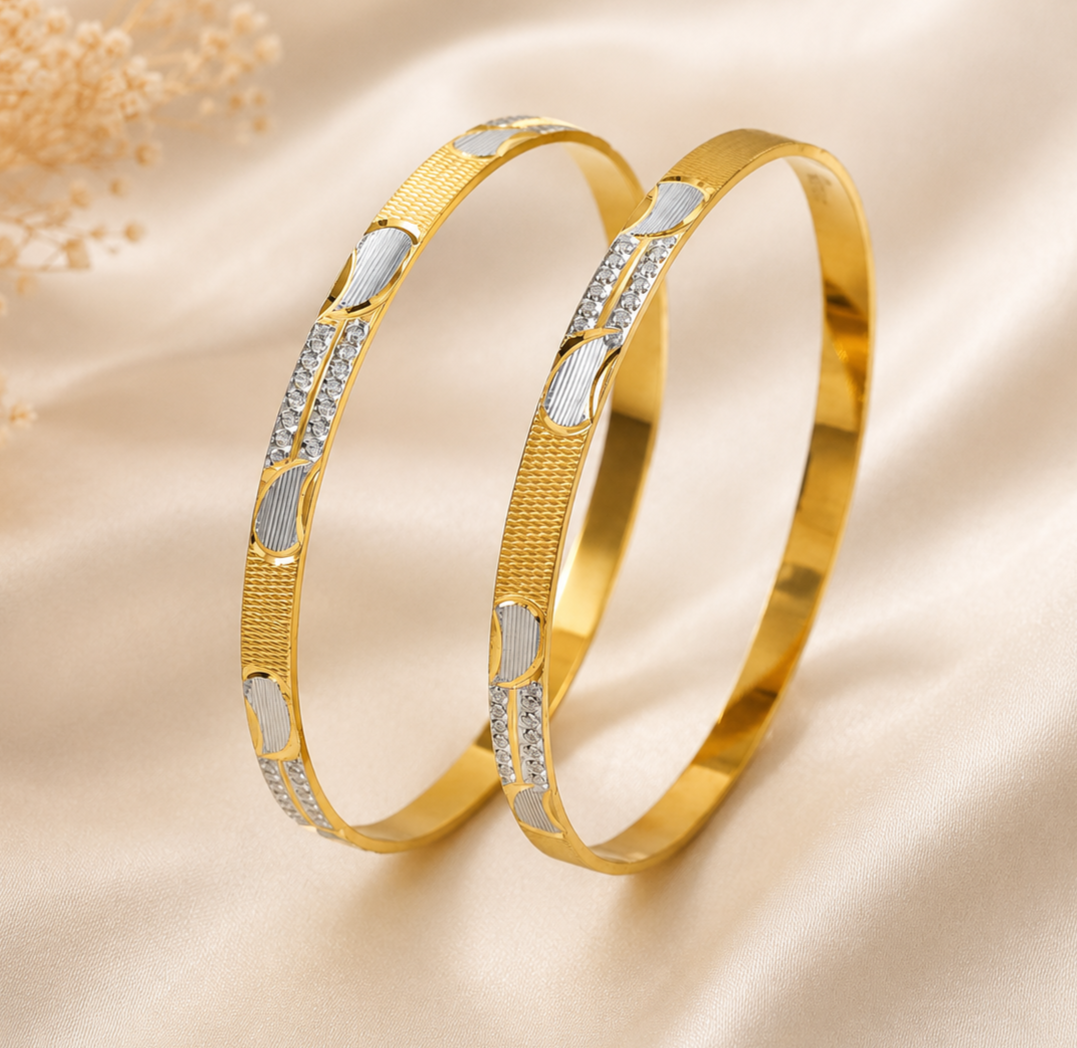 Chandrika Grace Gold Bangles