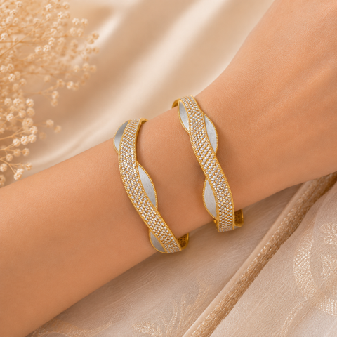 Rajvini Glow Gold Bangles