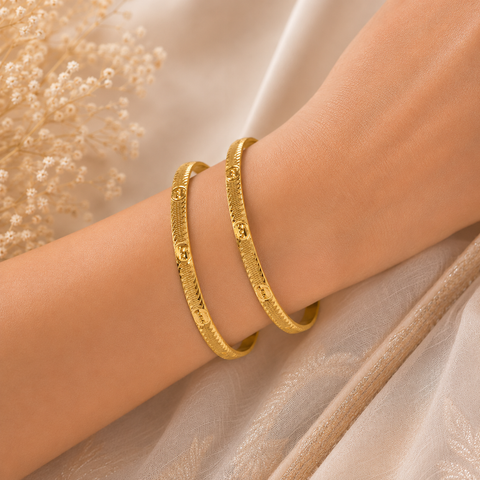 Vaibhavi Heritage Gold Bangles