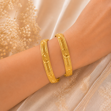 Regal Motif Gold Bangles