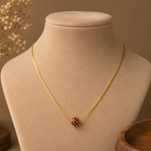 Ruby Blossom Gold Chain