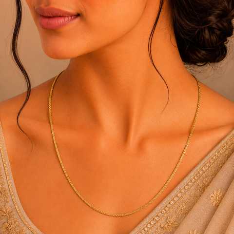 Aariv Twist Gold Chain