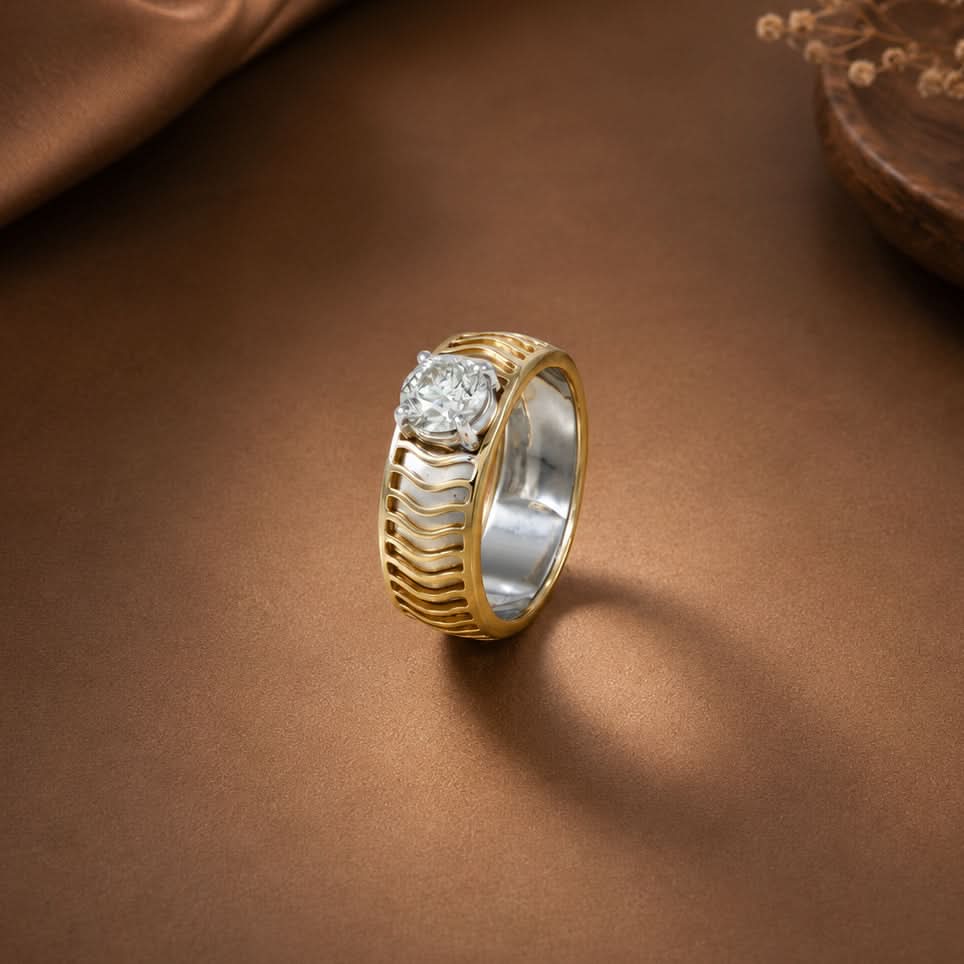 Majestic Arc Diamond Ring For Him