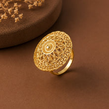 Imperial Mandala Gold Ring