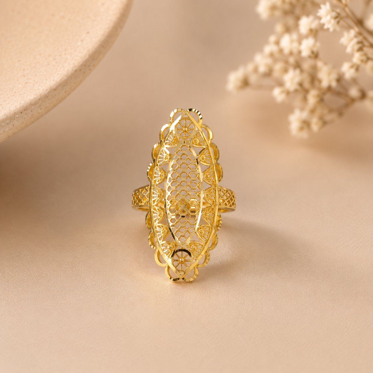 Anvika Traditional Gold Ring