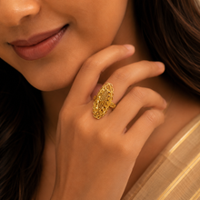 Anvika Traditional Gold Ring