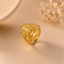 Regal Filigree Bloom Gold Ring