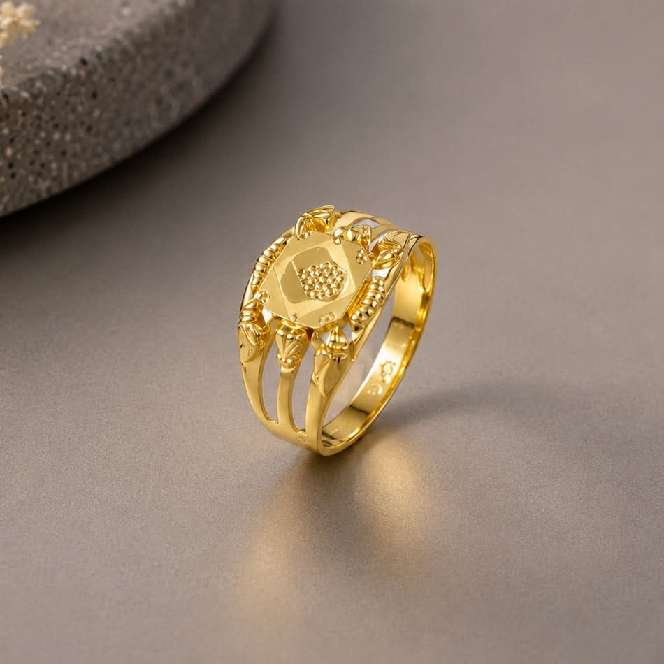 Veer Astra Gold Ring For Him