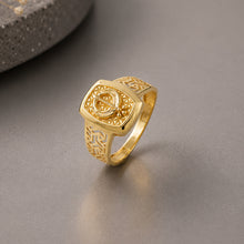 Sovereign Emblem Gold Ring For Him