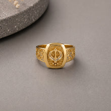 Sovereign Emblem Gold Ring For Him