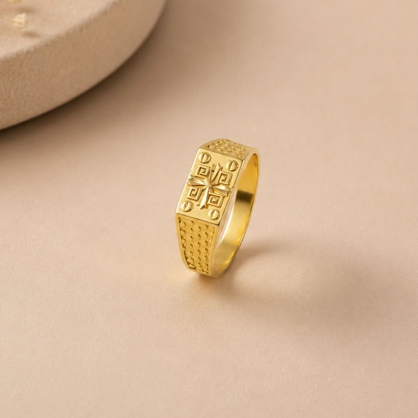 Rajveer Legacy Gold Ring For Him