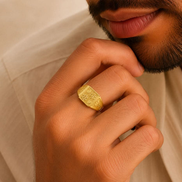 Imperial Deck Gold Ring For Him