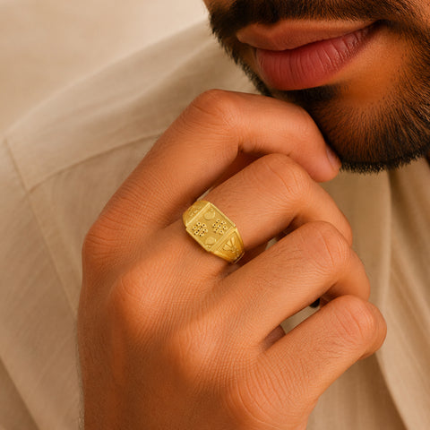 Imperial Deck Gold Ring For Him