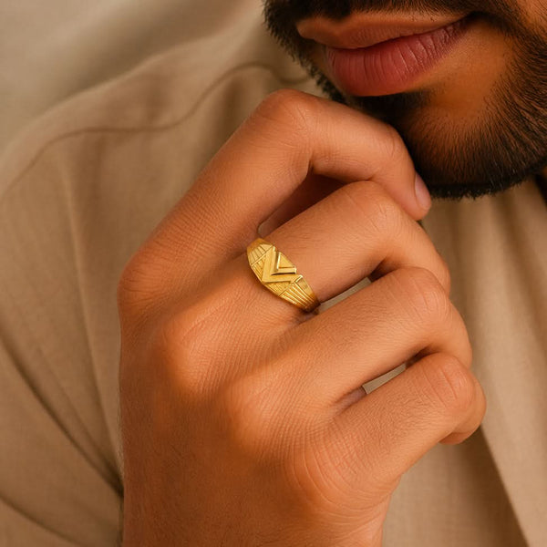 Apex Vanguard Gold Ring For Him