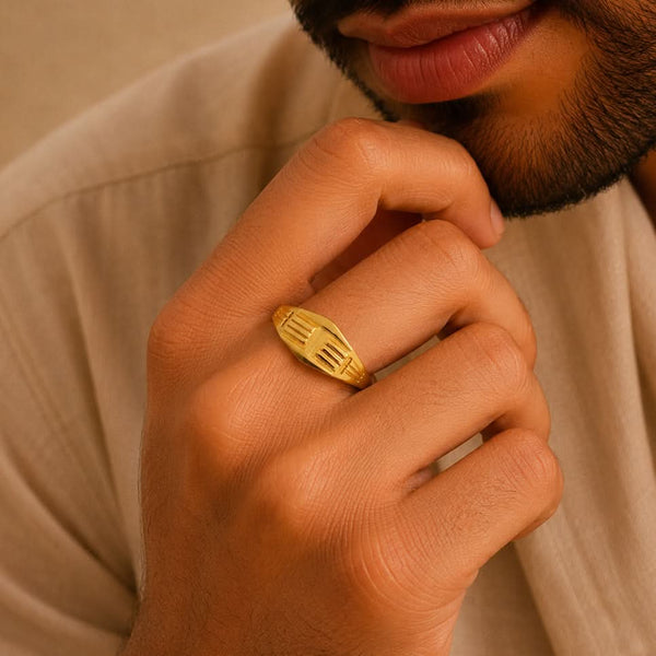 Valor Edge Gold Ring For Him